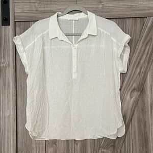 Neuflora Women's White Button-Down Shirt
